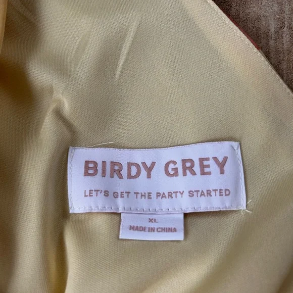 Birdy Grey Laurie Empire Maxi Dress Pale Yellow Rococo Floral - Picture 11 of 13